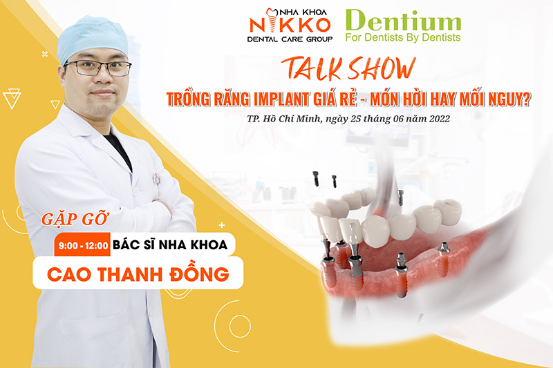 Hội thảo chuyên đề “ Trồng Răng Implant Giá Rẻ - Món Hời Hay Mối Nguy”